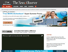 Tablet Screenshot of newsobserver.com